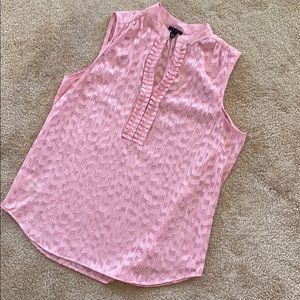 Women’s Pink Ann Taylor Textured Blouse